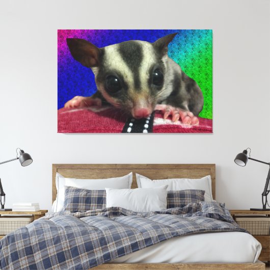 Young Sugar Glider Canvas (Insitu (Slaapkamer))