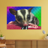Young Sugar Glider Canvas Afdruk (Insitu (Woonkamer))