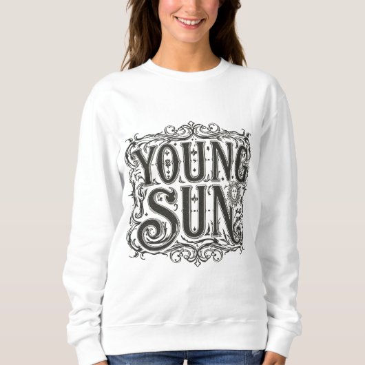 Young Sun T-Shirt Retro  Zon Graphic Zweet (Voorkant)