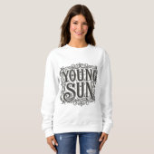 Young Sun T-Shirt Retro  Zon Graphic Zweet (Voorkant volledig)