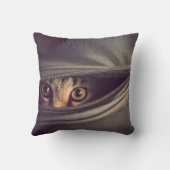 Young Tabby Kitten Kussen (Achterkant)