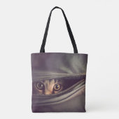 Young Tabby Kitten Tote Bag (Achterkant)