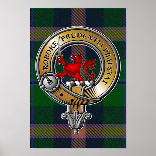 Young Tartan & Badge Poster (Voorkant)