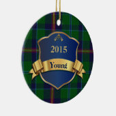 Young Tartan Pset Custom Ornament (Rechts)