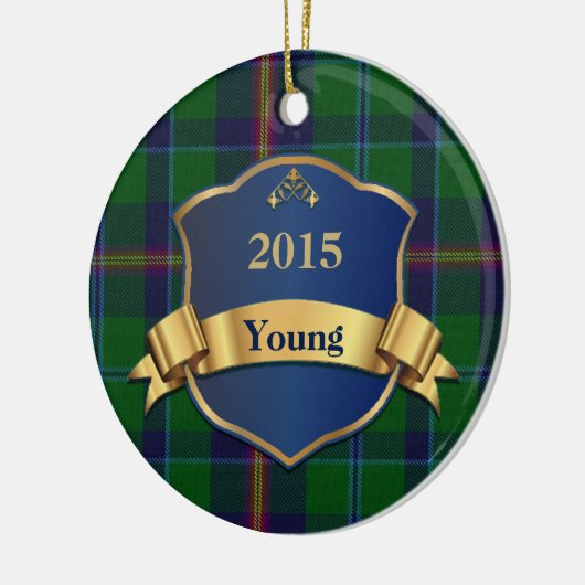 Young Tartan Pset Custom Ornament (Links)