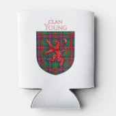 Young Tartan Scottish Play Lion Rampant Blikjeskoeler (Achterkant)