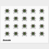 Young Tartan Shield Ronde Sticker (Vel)