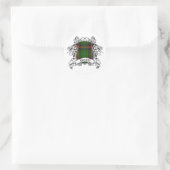 Young Tartan Shield Ronde Sticker (Tas)