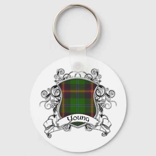 Young Tartan Shield Sleutelhanger (Voorkant)