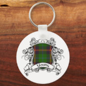 Young Tartan Shield Sleutelhanger (Voorkant)
