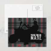 Young Taylor M.A.D.E. Poster motorfiets Briefkaart (Voorkant / Achterkant)