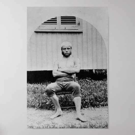Young Teddy Roosevelt Shirtless - 1879 Poster (Voorkant)