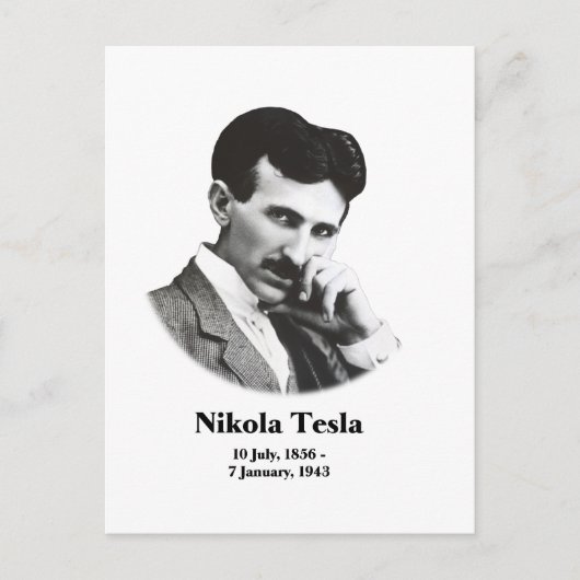 Young Tesla Briefkaart (Voorkant)