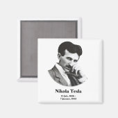 Young Tesla Magneet (Voorkant / Achterkant)