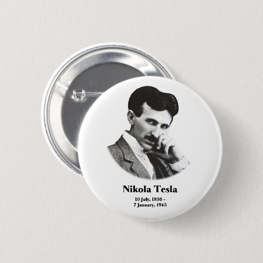 Young Tesla Ronde Button 5,7 Cm (Voorkant /achterkant)