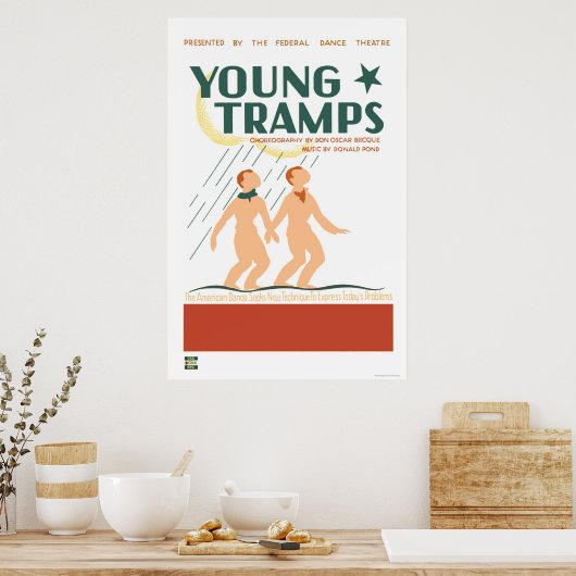 Young Tramps Dance 1936 WPA Poster (Keuken)