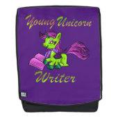 Young Unicorn Writer Rugtassen (Voorkant)
