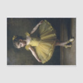 Young Vintage Ballerina In Yellow Decoupage Tissuepapier (Voorkant)