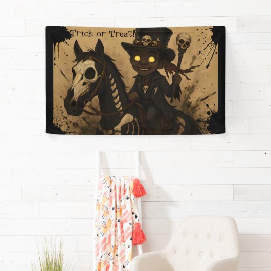 Young Voodoo Doc on Skull Horse Spandoek (Insitu)