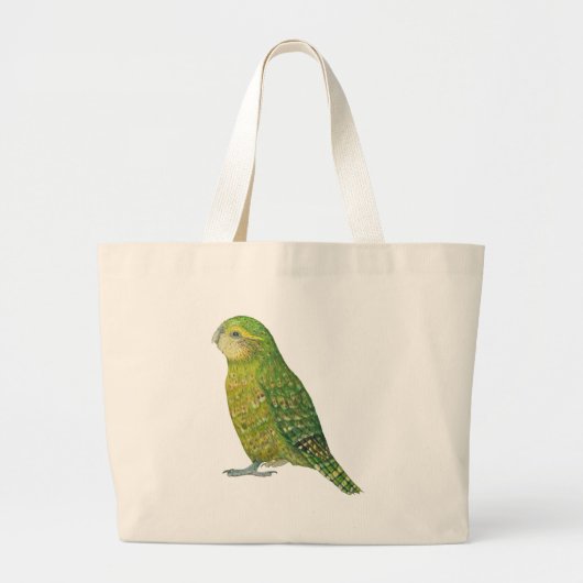 Young Vrouw Kakapo Grote Tote Bag (Voorkant)