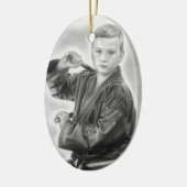 Young Warrior Keramisch Ornament (Links)
