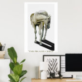 Young White Pegasus Colt Fantasy Art Poster (Thuiskantoor)