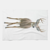 Young Whitetail Buck Kitchen Towel Theedoek (Horizontaal)