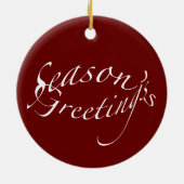 Young Whitetail Deer Kerstversiering Keramisch Ornament (Achterkant)