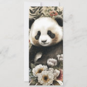 Young Wild 3rd Birthday Kinder Cute Panda Kaart (Achterkant)