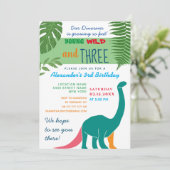 Young Wild and Three 3rd Birthday Kaart (Staand voorkant)