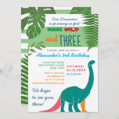 Young Wild and Three 3rd Birthday Kaart (Voorkant / Achterkant)