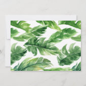 Young Wild and Three Birthday Invitation Oerwoud Kaart (Achterkant)