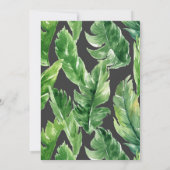 Young Wild and Three Birthday Invitation Oerwoud Kaart (Achterkant)