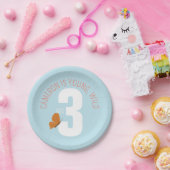 Young Wild and Three Birthday Papieren Bordje (Feest)