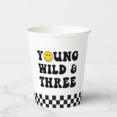Young Wild and Three Boy 3de verjaardagsfeestje  Papieren Bekers (Voorkant)