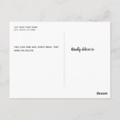 Young Wild and Three Girls Birthday Party Briefkaart (Achterkant)