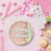 Young Wild and Three Groovy 3rd Birthday Bord (Feest)