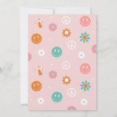 Young Wild and Three Groovy Birthday Invitations Kaart (Achterkant)