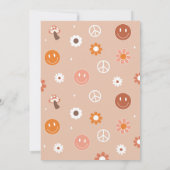 Young Wild and Three Groovy Birthday Invitations Kaart (Achterkant)