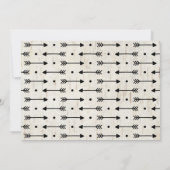 Young Wild and Three Invitation Rustic Lumberjack Kaart (Achterkant)