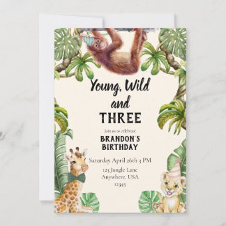 Young, wild and three kaart