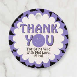 Young Wild and Three Lavender 3e Verjaardagsfeestj Bedankjes Labels