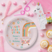 Young Wild and Three Retro Boho Party Paper Bowls Papieren Bordje (Feest)