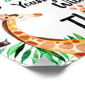 Young Wild and Three Safari Animal 3rd Birthday Poster (Hoek)