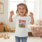 Young Wild and Three Tiger Tropical Birthday Kinder Shirts