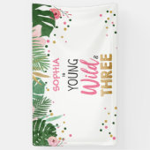 Young Wild and Three Tropical Safari Pink Girl Spandoek (Verticaal)