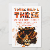Young, Wild & Drie | Punk Tijger Kaart (Voorkant)