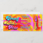 Young Wild en Drie - Groovy Ticket Kaart (Voorkant)