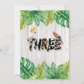 Young Wild en drie Oerwouden 3e verjaardag Kaart (Achterkant)