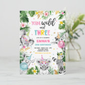 Young Wild en drie Safari Oerwouden Kaart (Staand voorkant)